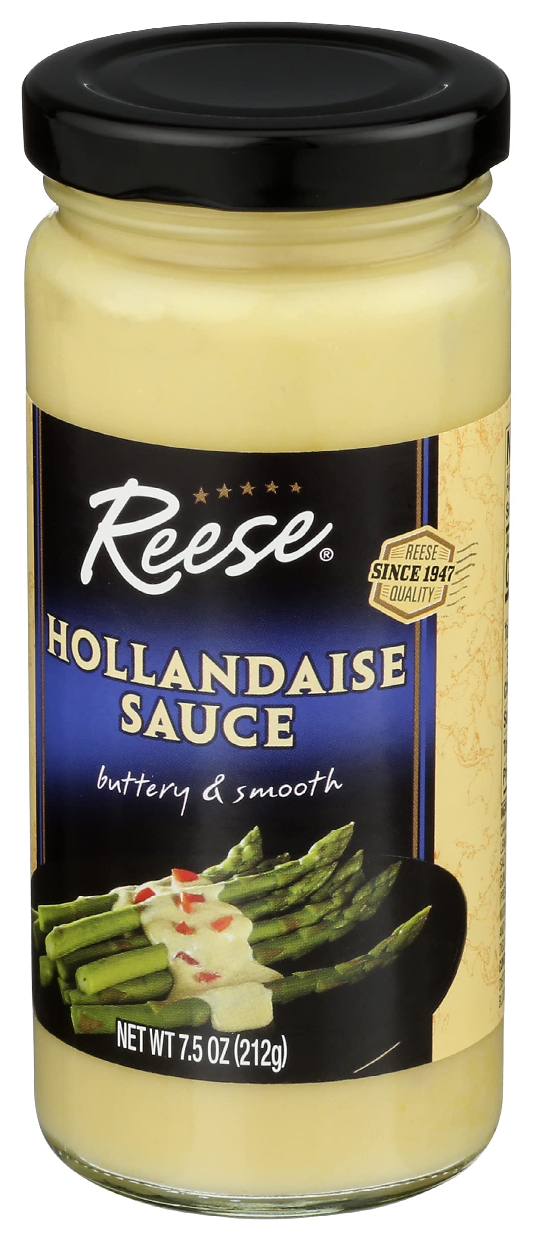 Reese Hollandaise over asparagus plate, elevates vegetables.