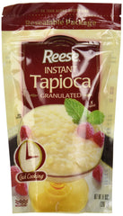 Reese granulated tapioca 8oz bag on shelf for pantry storage