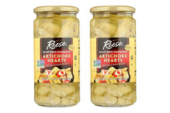 Reese marinated artichoke jar on shelf, ready to elevate salads and dips.