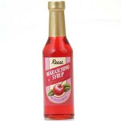 Reese Maraschino Syrup 8oz pour — perfect drizzle on ice cream and beverages.
