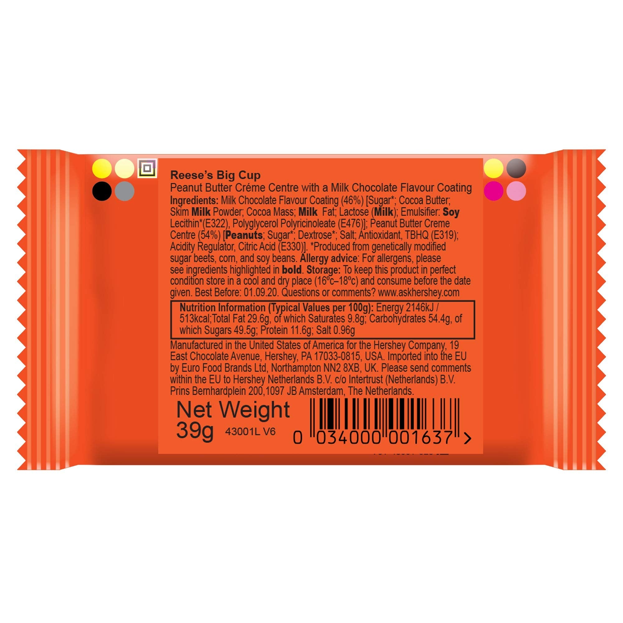 Reese's Big Cup 16-pack pantry display, ready for stocking and easy access