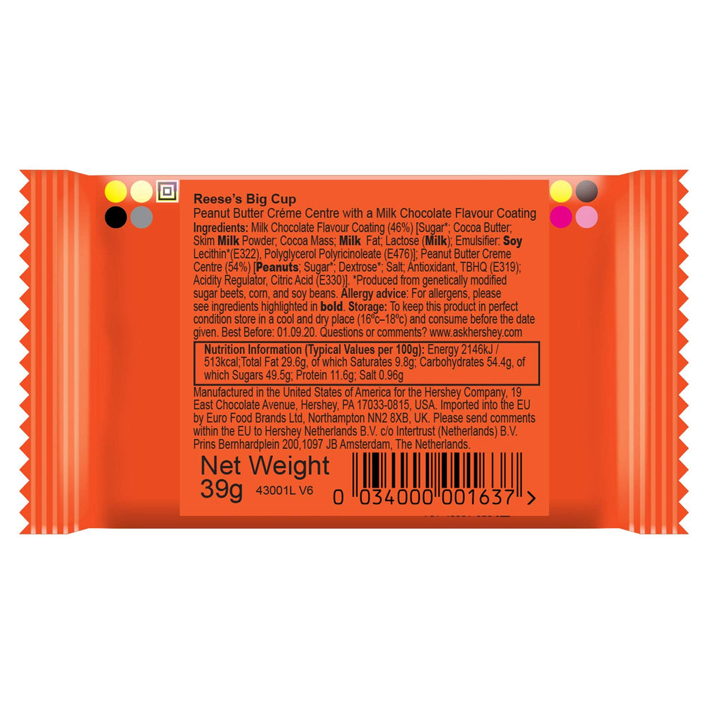 Reese's Big Cup 16-pack pantry display, ready for stocking and easy access