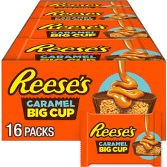 Reese's Big Cup caramel 16-pack for convenient on-the-go snacks