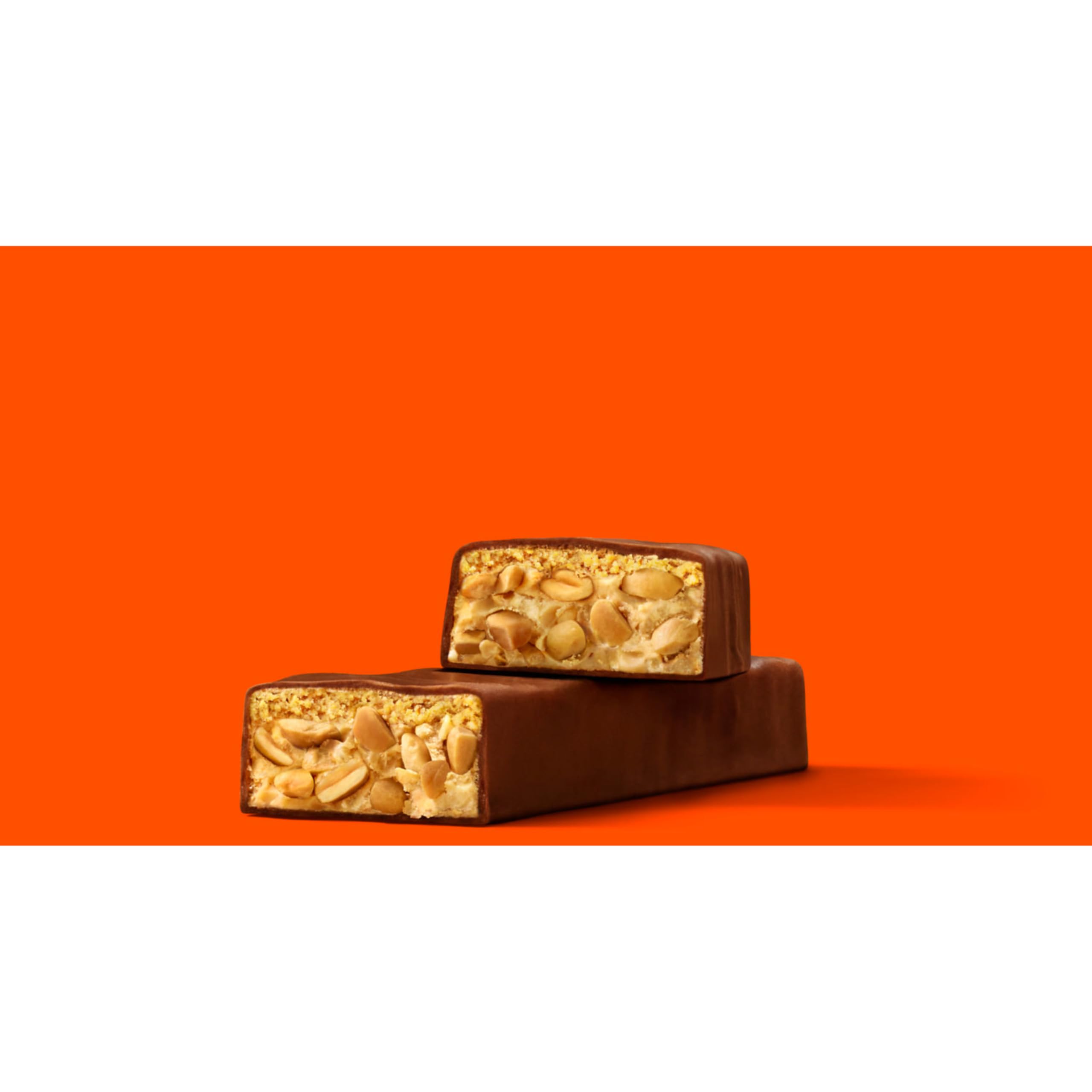 Reese's Crunchy Peanut Bars seasonal party display.
