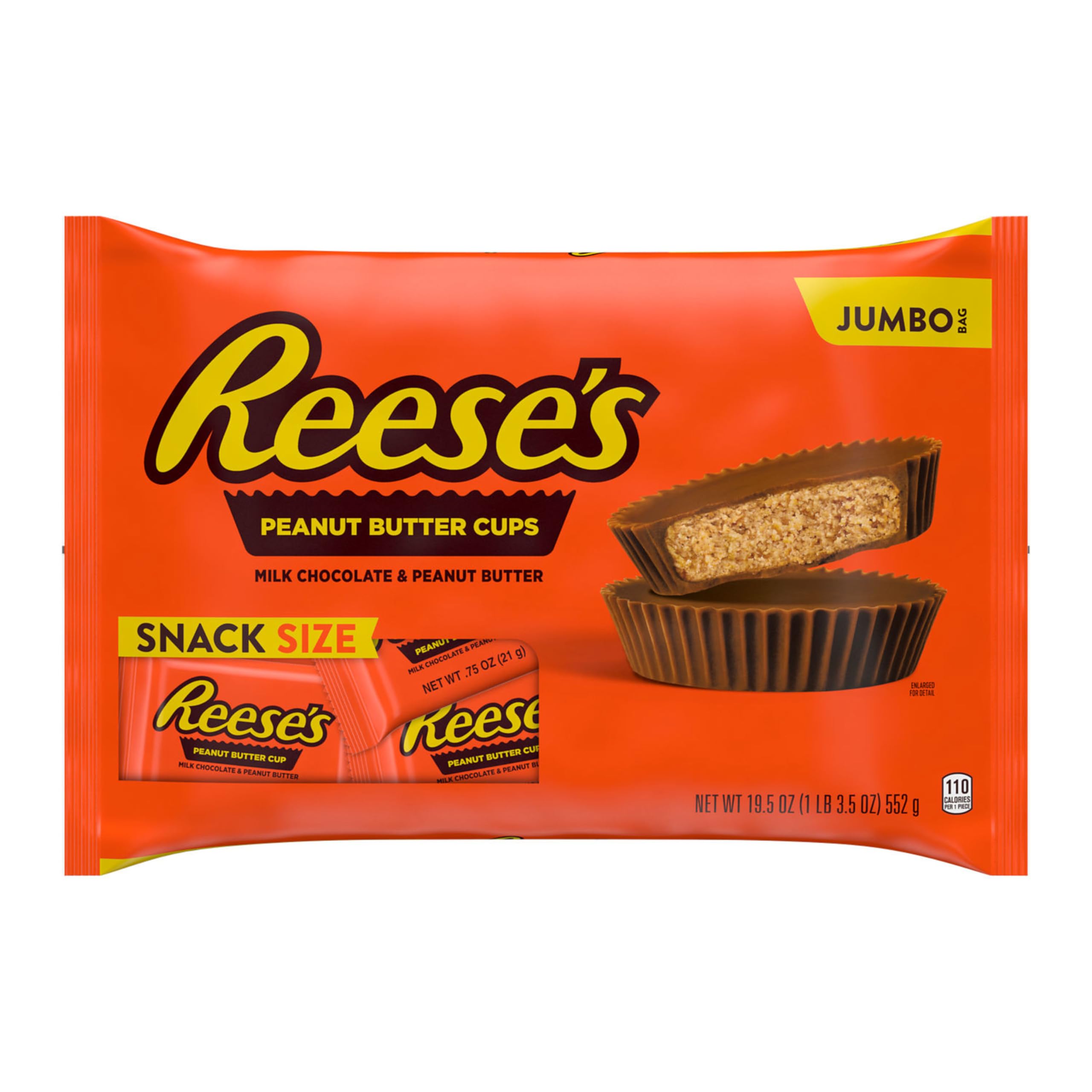 Individually wrapped REESE'S cups, convenient for lunches and parties