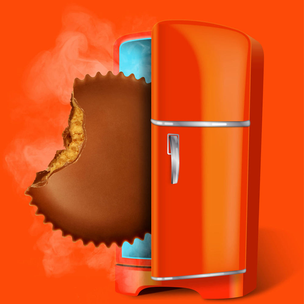 Reese's cups in lunchbox for midday snack and familiar treat