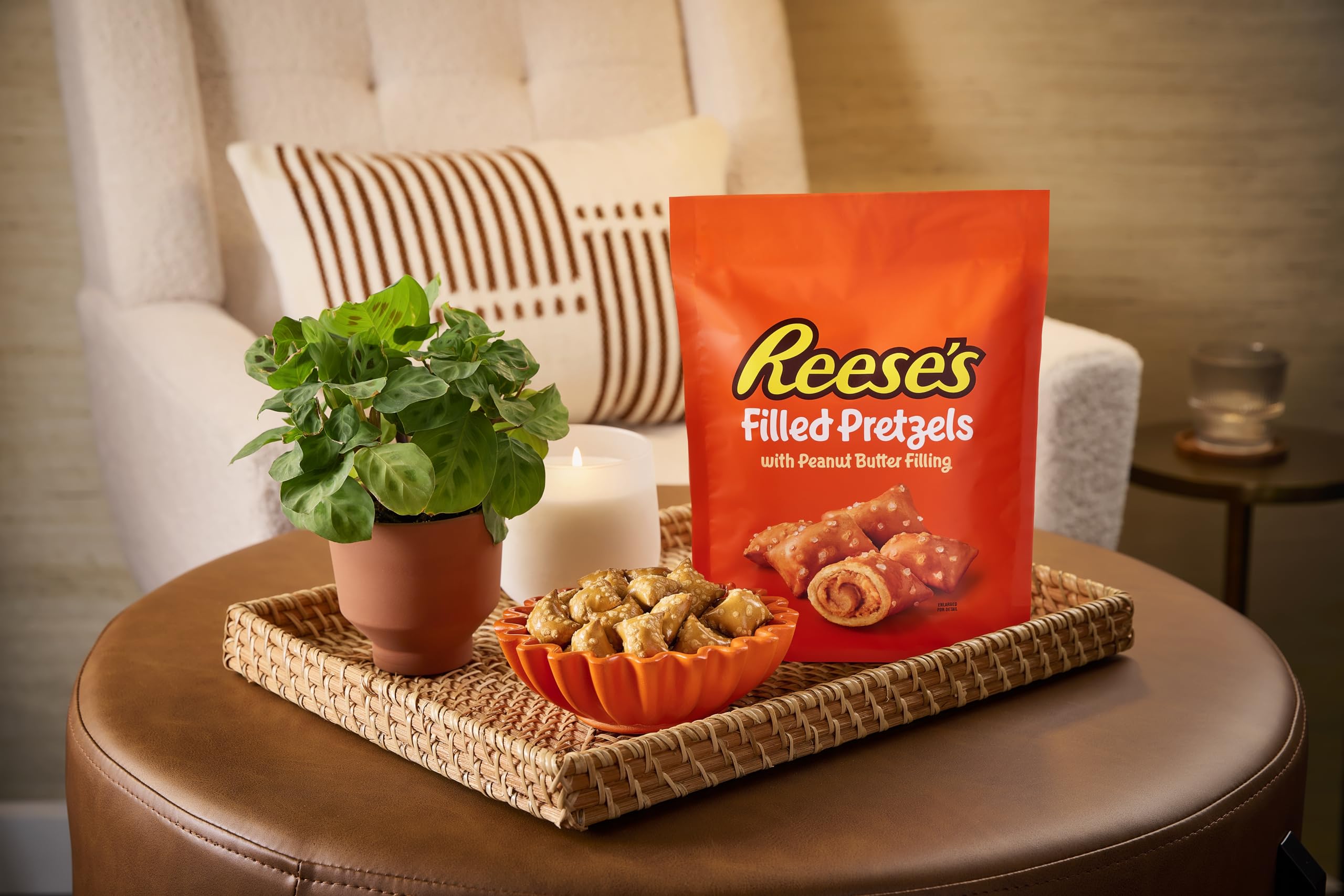 Reese's Filled Pretzels ready-to-eat bite-size nuggets for party or snack times.