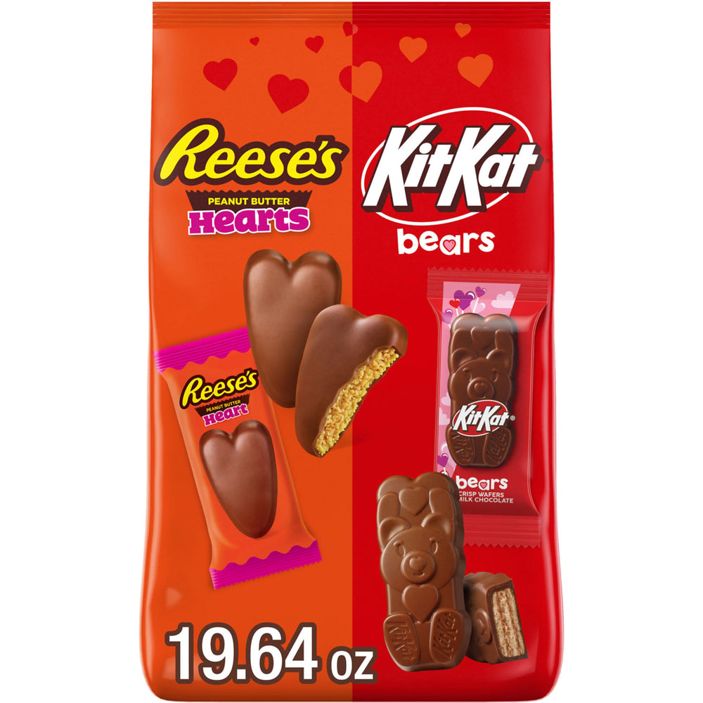 REESE'S and KIT KAT assorted milk chocolate bag ready for sharing at gatherings.