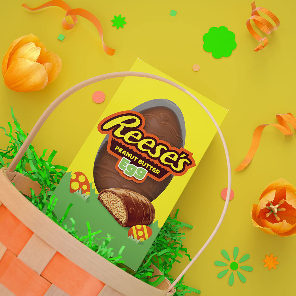 REESE'S Kosher-certified milk chocolate peanut butter egg stands out.