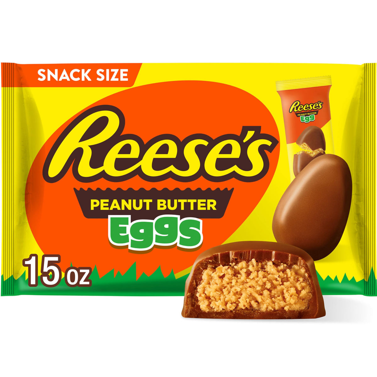 REESE'S milk chocolate peanut butter eggs bag ready for Easter baskets.
