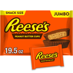 REESE'S Milk Chocolate Snack Size Cups in jumbo bag, ideal for sharing