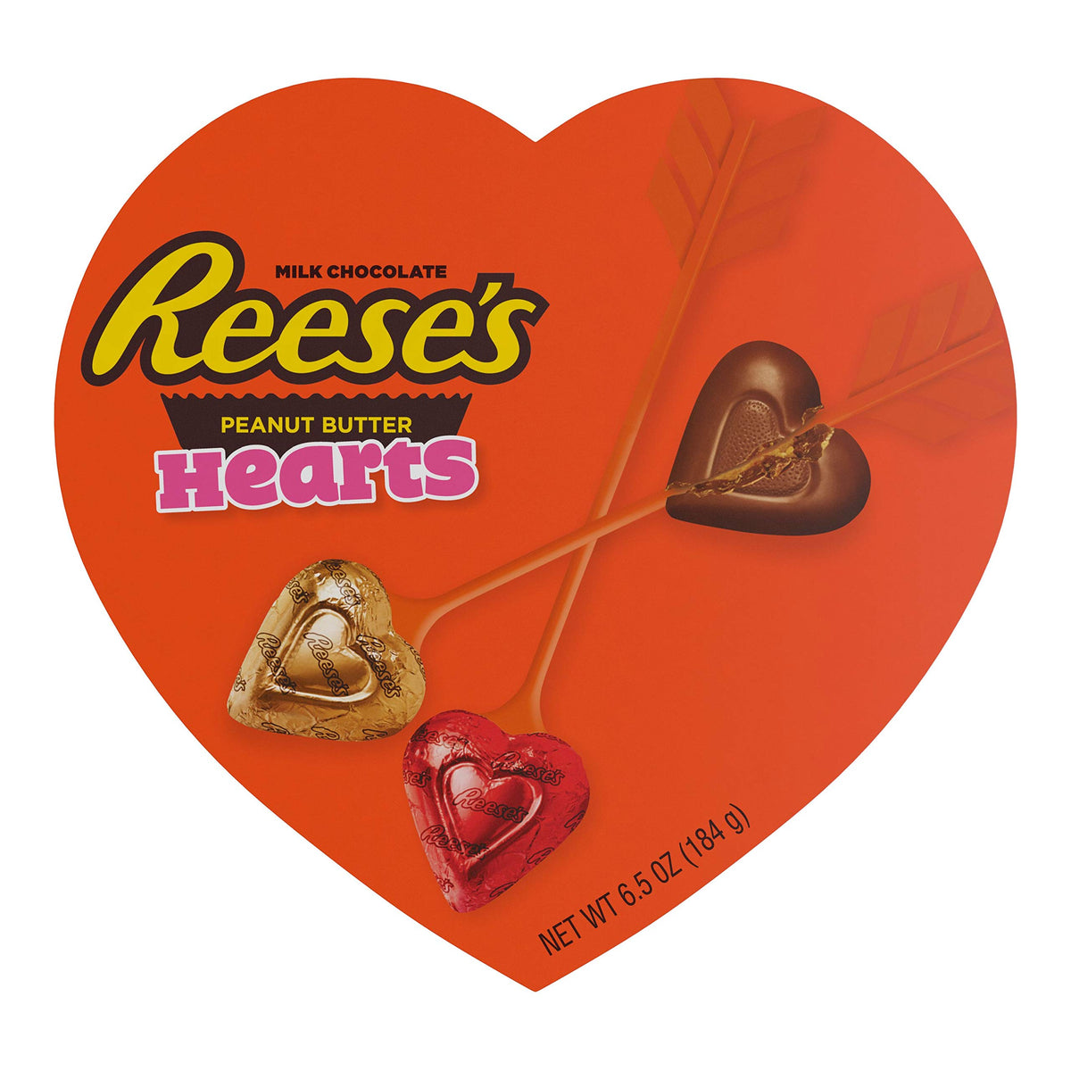 Reese's Miniatures gift box with milk chocolate peanut butter cups for Valentine's Day.