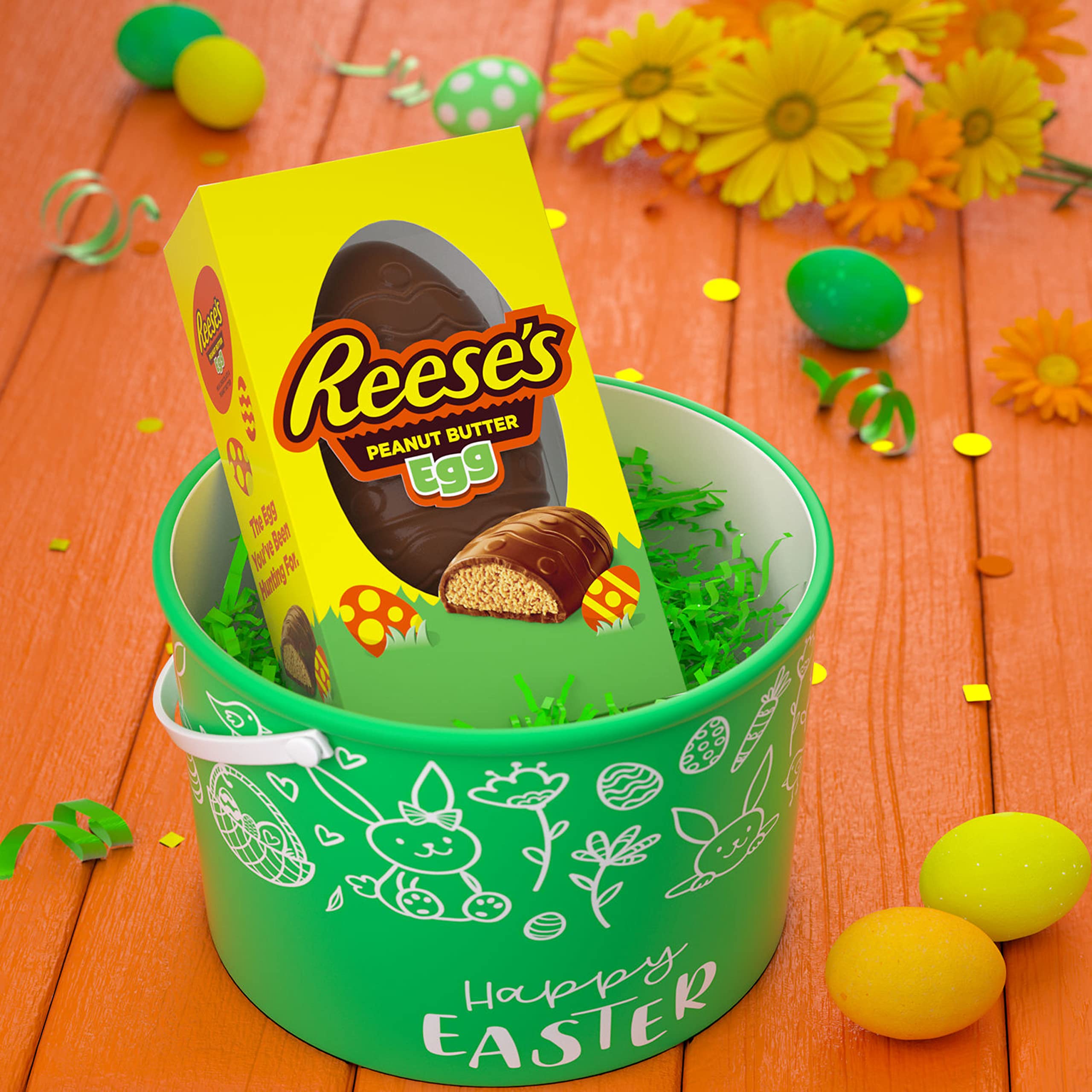 REESE'S egg favored for Mother's Day and spring celebrations.