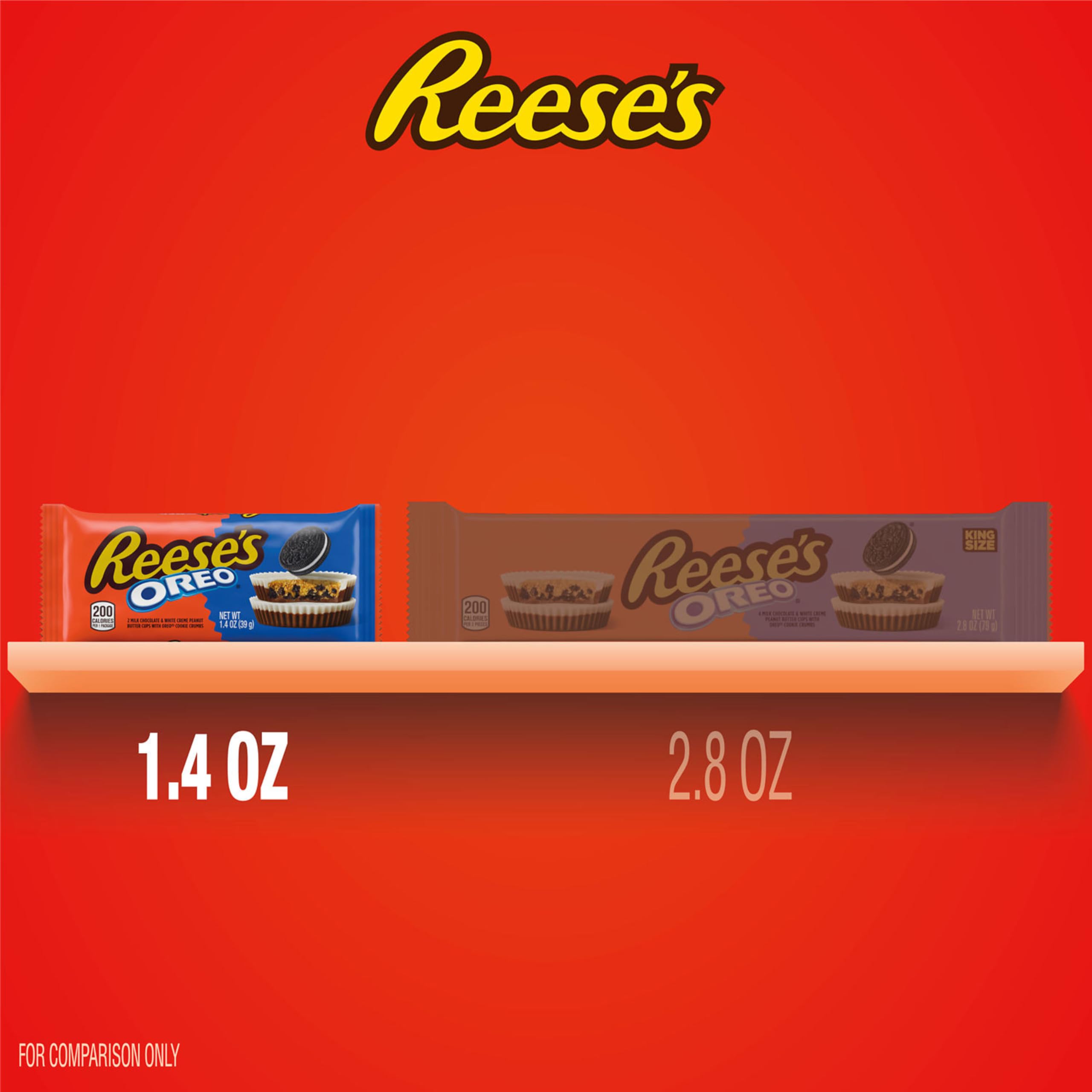 Reese's Oreo Cups bulk box display for lasting freshness and easy access