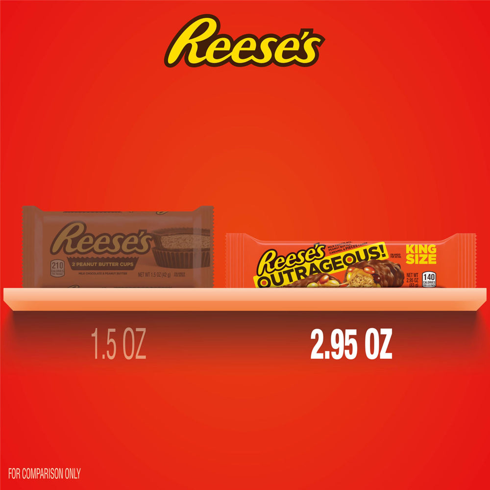 Reese's Outrageous bars are great for sharing at gatherings and lunchboxes.