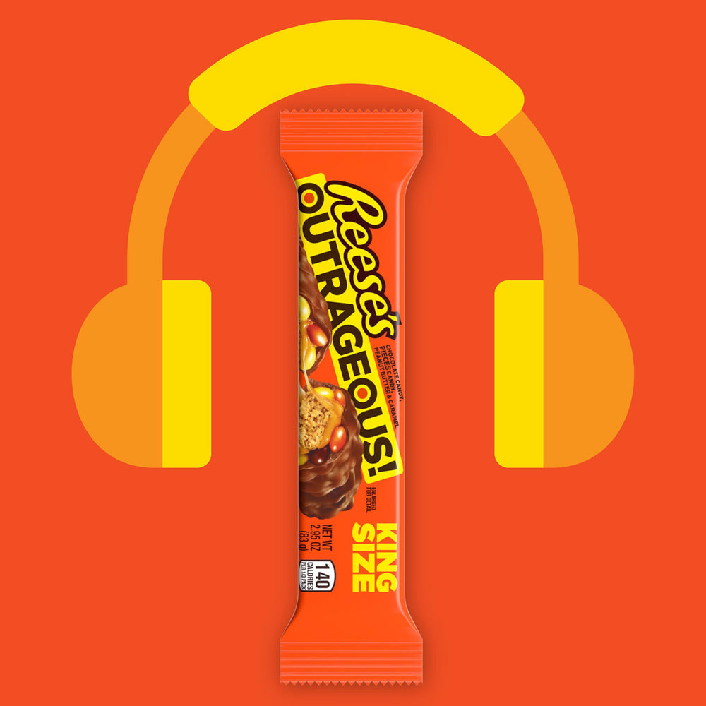 Individually wrapped king-size bars ideal for vending, concessions, and events.