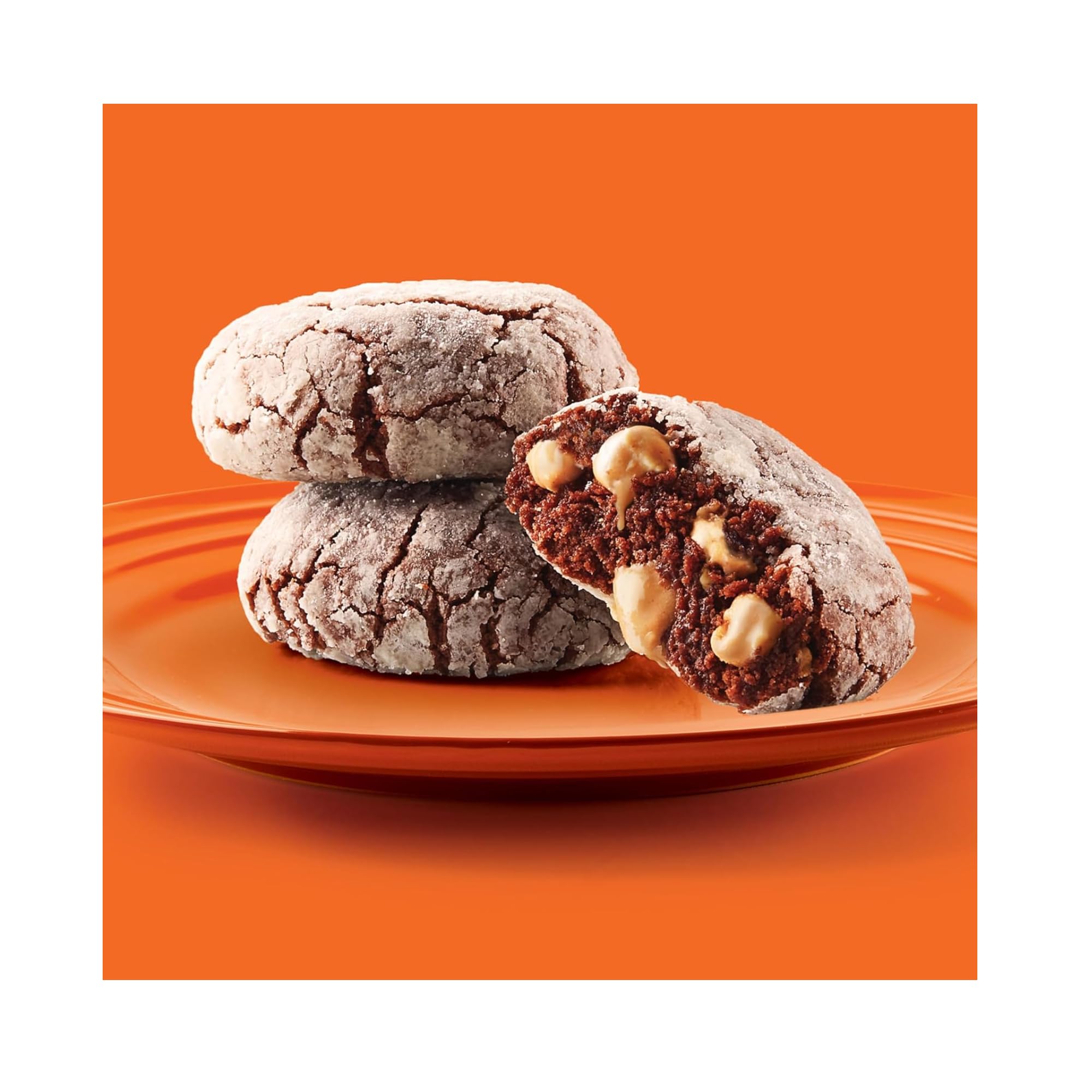 Reese's Peanut Butter Baking Chips embedded in fudgy brownies