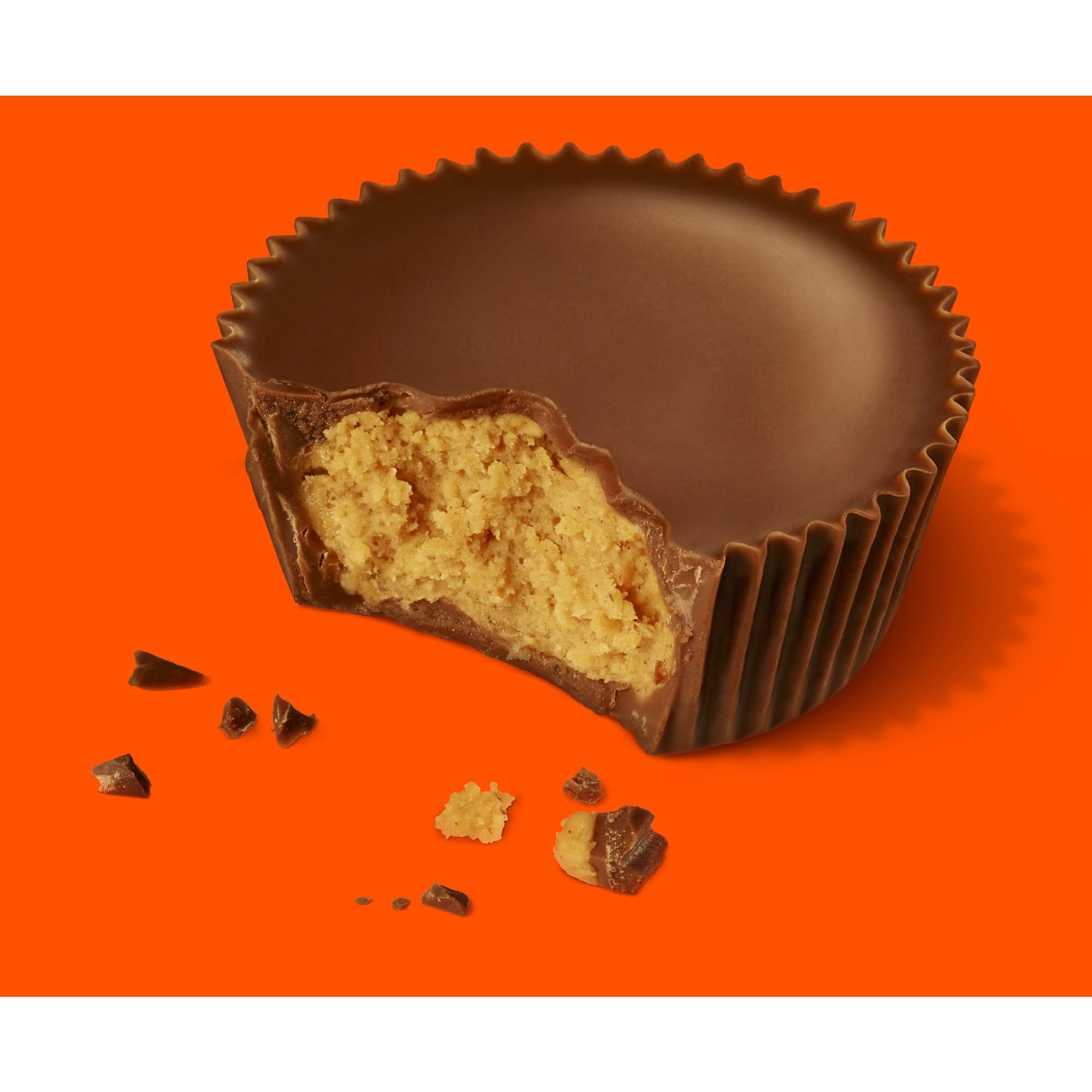 Reese's Peanut Butter Big Cup display; family-friendly snack for shared moments.