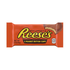 Reese's peanut butter cups individually wrapped on display