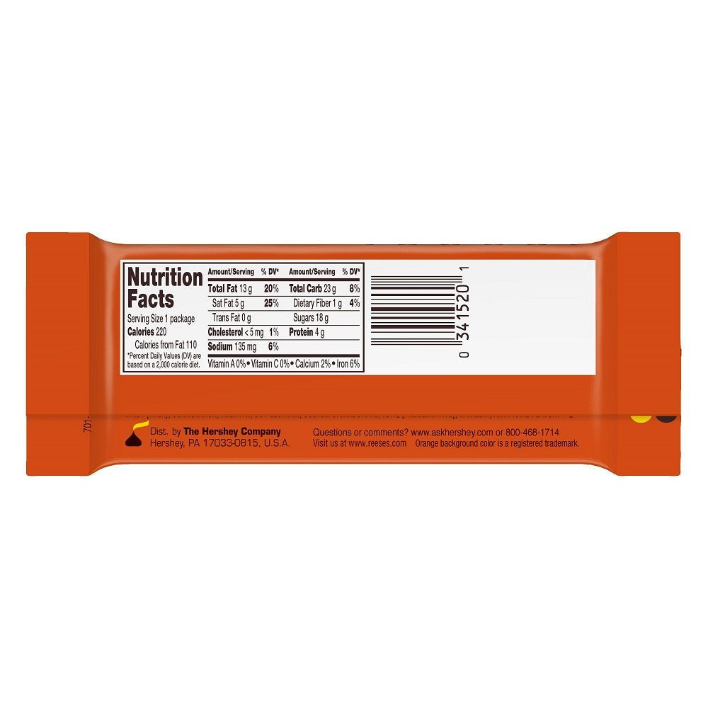 REESE'S Peanut Butter Sticks wafer closeup showing crisp texture