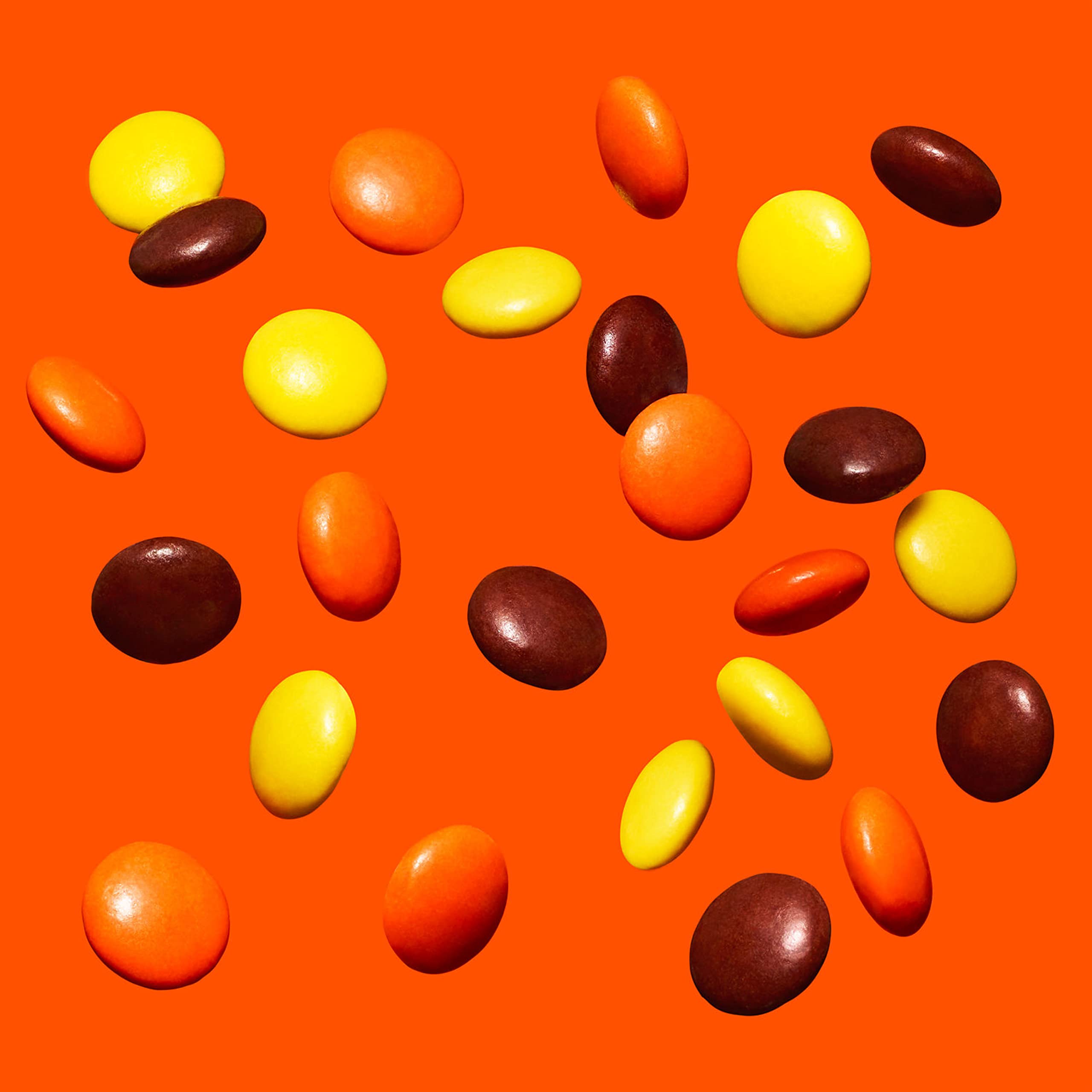 Family movie night snack option: Reese's Pieces in crunchy shells.