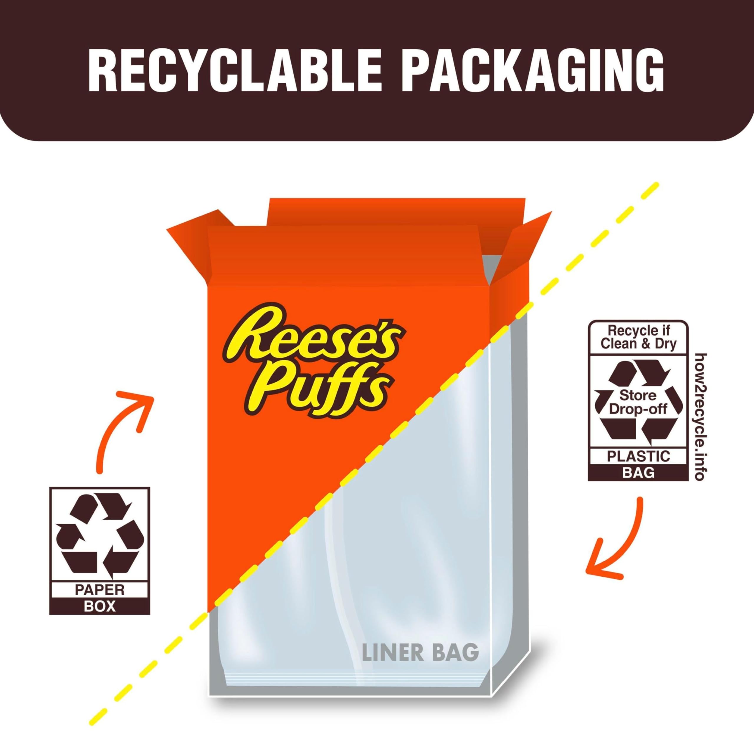 Cereal clusters from Reese's Puffs added to bars or snacks.
