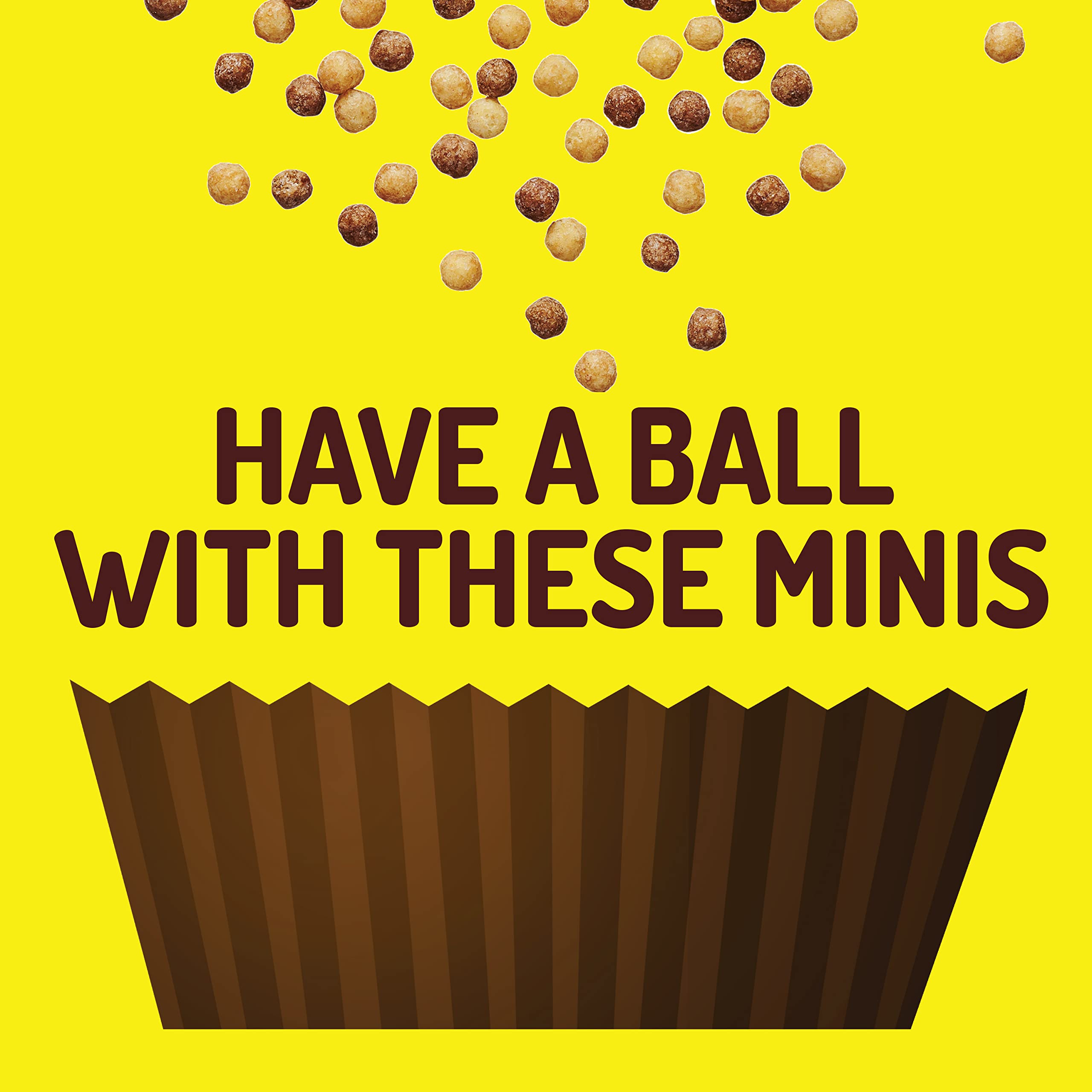 Reese's Puffs Minis close-up suggesting cereal bars as a snack.