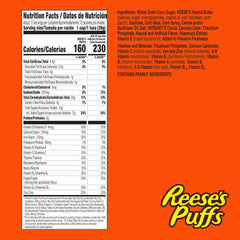 Portion visual of Reese's Puffs serving size for a balanced morning portion.