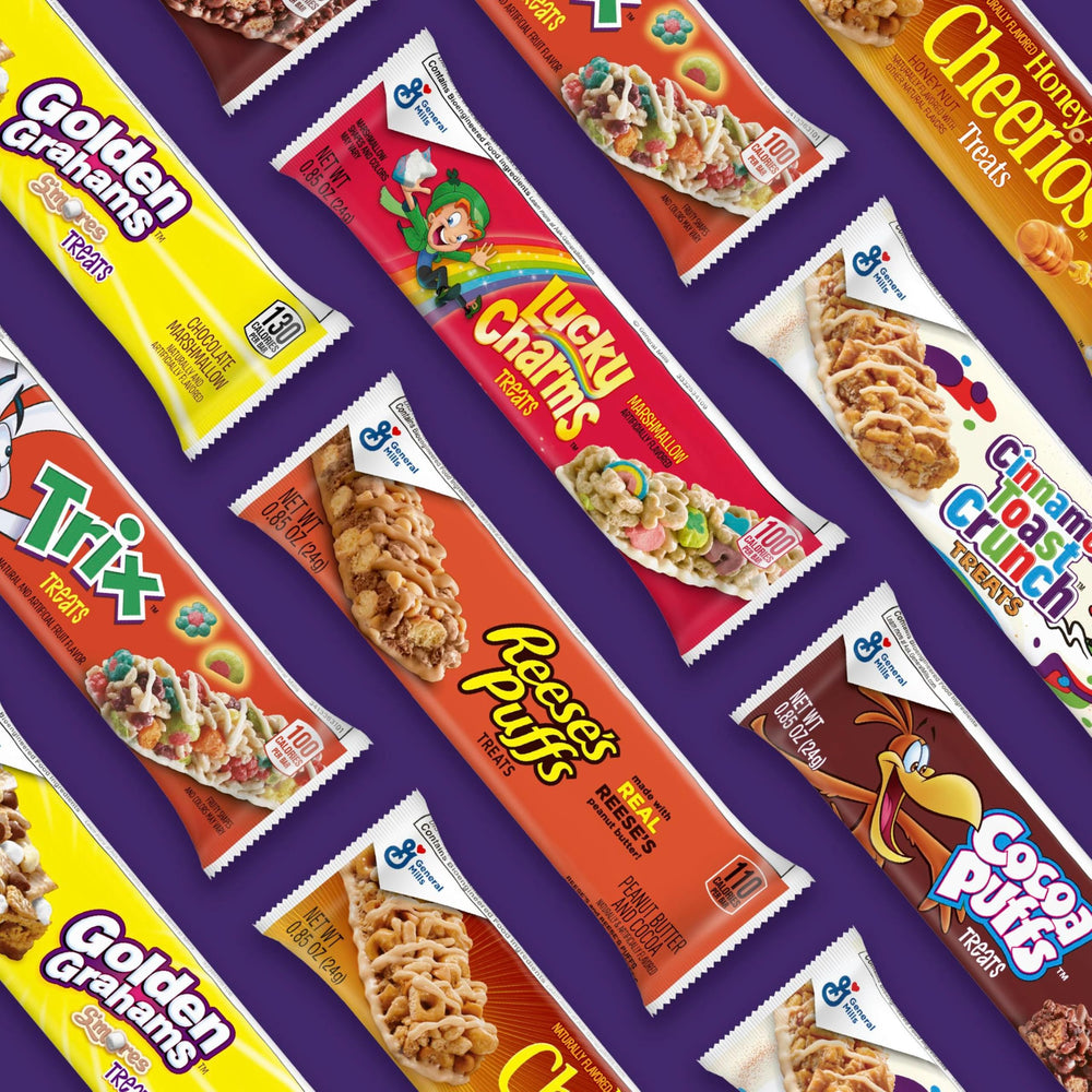 REESE'S Puffs Treat Bars show nutty and chocolatey flavor for on-the-go snacking.