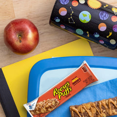 On-the-go REESE'S Puffs Treat Bars fit busy days.