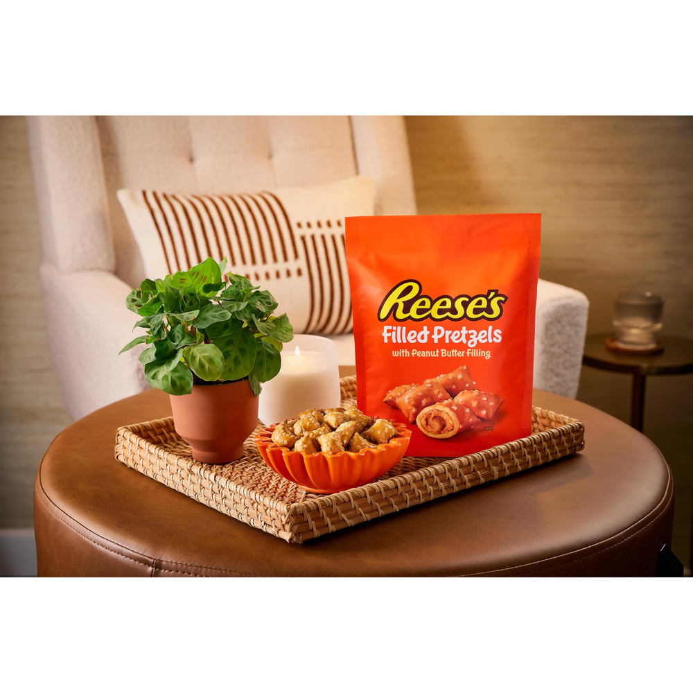 Reese's resealable jar keeps snacks fresh and portable.