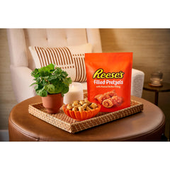 Reese's resealable jar keeps snacks fresh and portable.