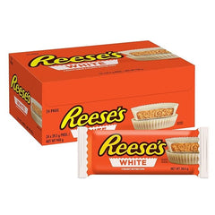 REESE'S White Creme box front with 24-count pack for sharing