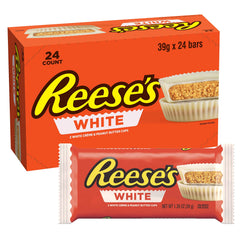 REESE'S White Creme center cross-section reveals smooth filling and balance