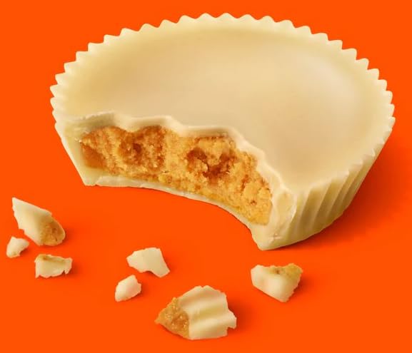 REESE'S White Creme Cups packaged for travel in a portable box