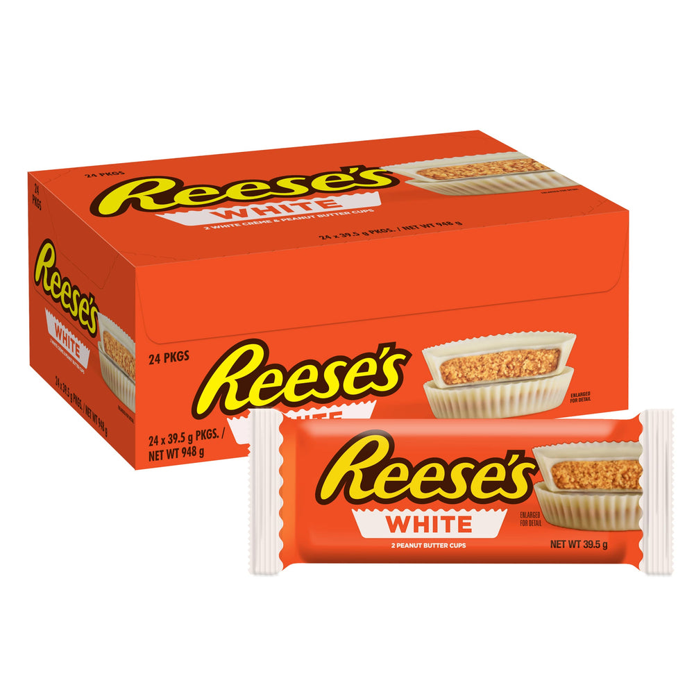REESE'S White Creme Cups arranged for a serving setup