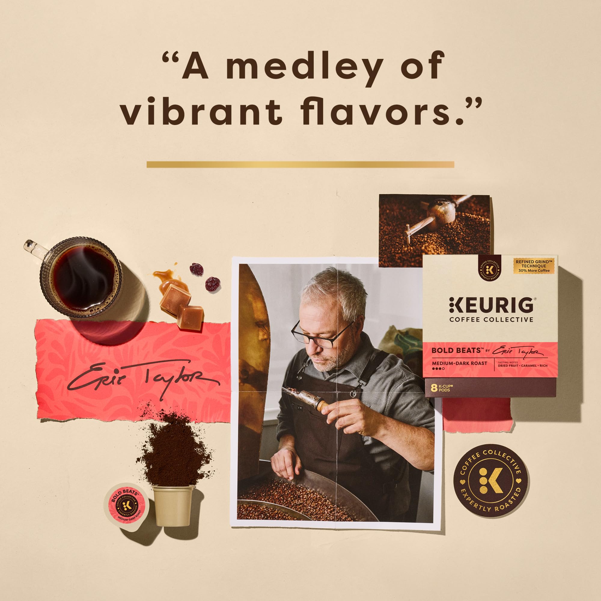 Refined Grind Technology densifies beans for fuller cup aromas