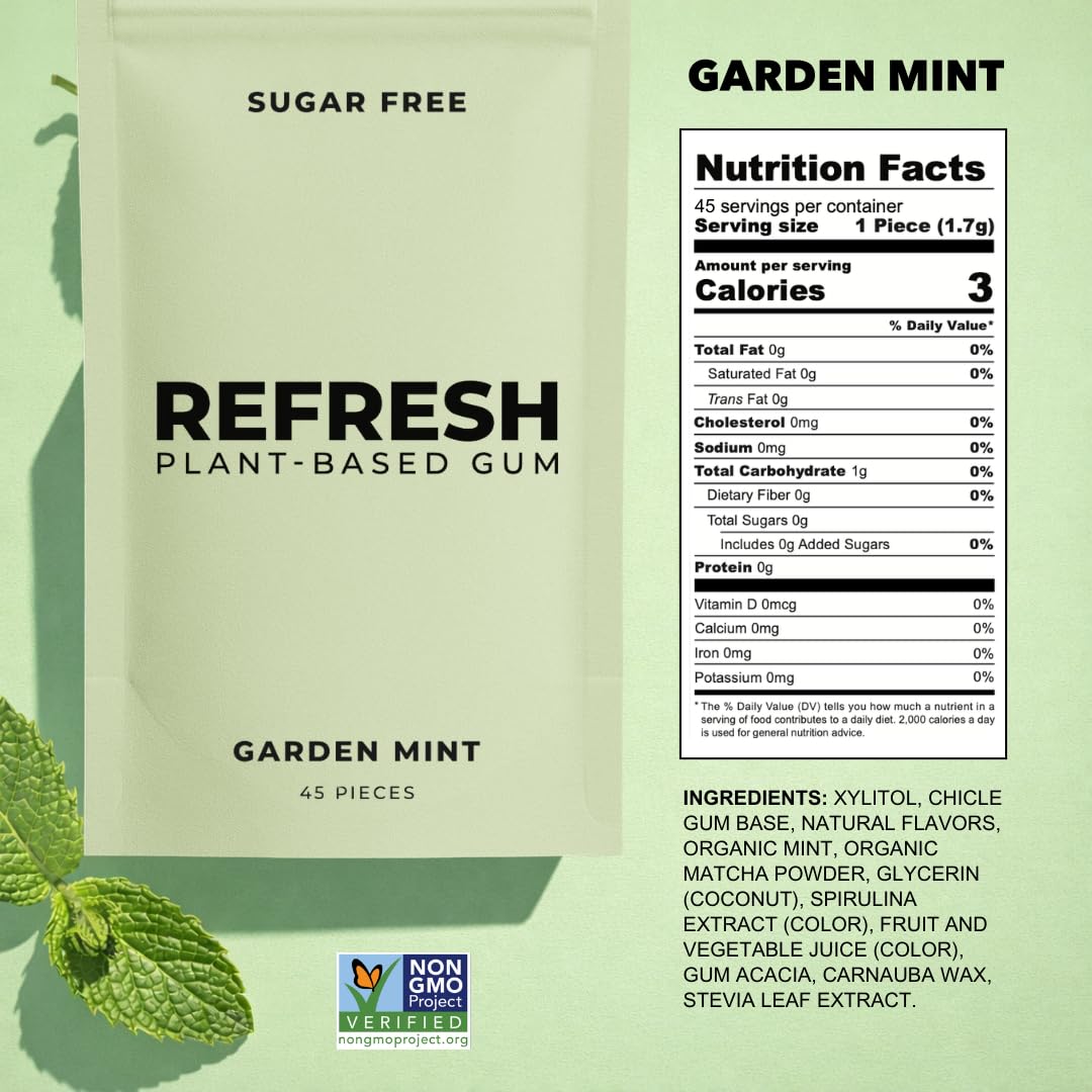 Plant-based gum base highlights natural chicle origin in Refresh Gum