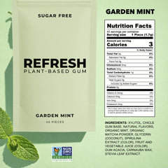 Plant-based gum base highlights natural chicle origin in Refresh Gum