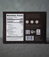 Regalis microwavable black truffle popcorn microwave bag shows convenient, quick gourmet snacking