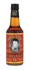 Regan's Orange Bitters No. 6 bottle closeup, showcasing orange zest and warm spice for cocktails
