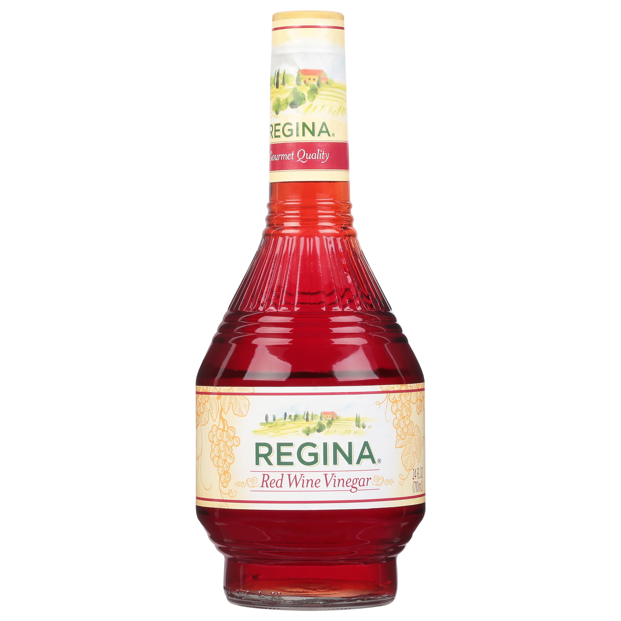 Regina Red Wine Vinegar bottle for dressings with sharp balanced flavor.