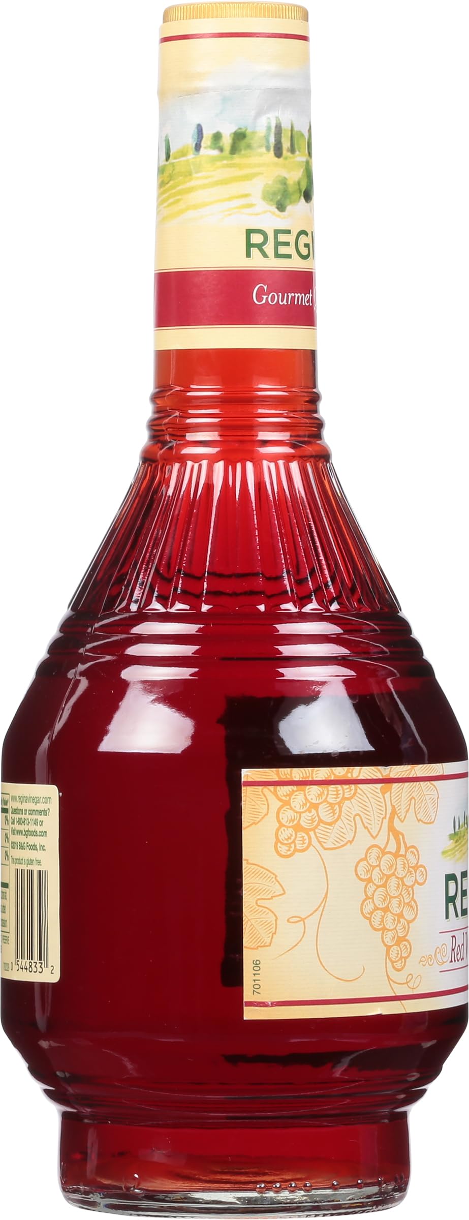 Regina Red Wine Vinegar gluten free label signals kitchen suitability.