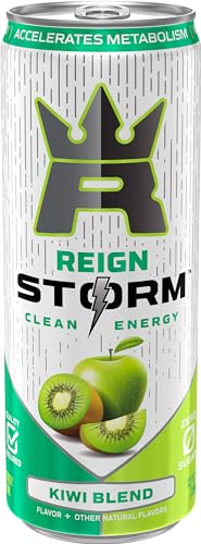 REIGN Storm kiwi-apple fruit slice echoes kiwifruit and green apple notes.