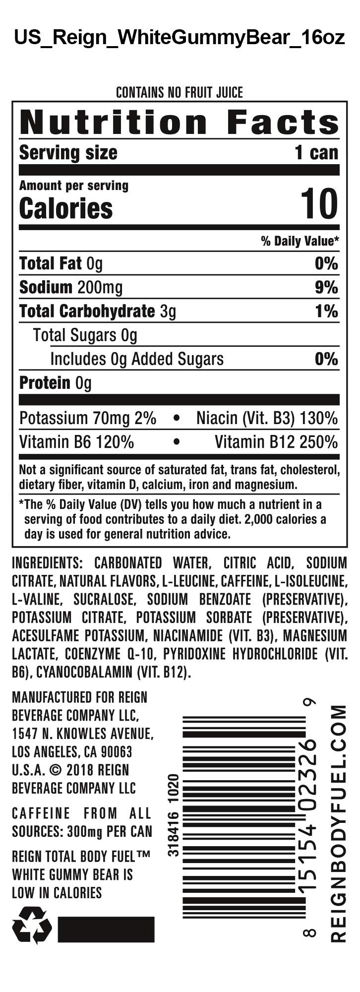 Reign Total Body Fuel 12-pack display for on-the-go fitness fuel and savings