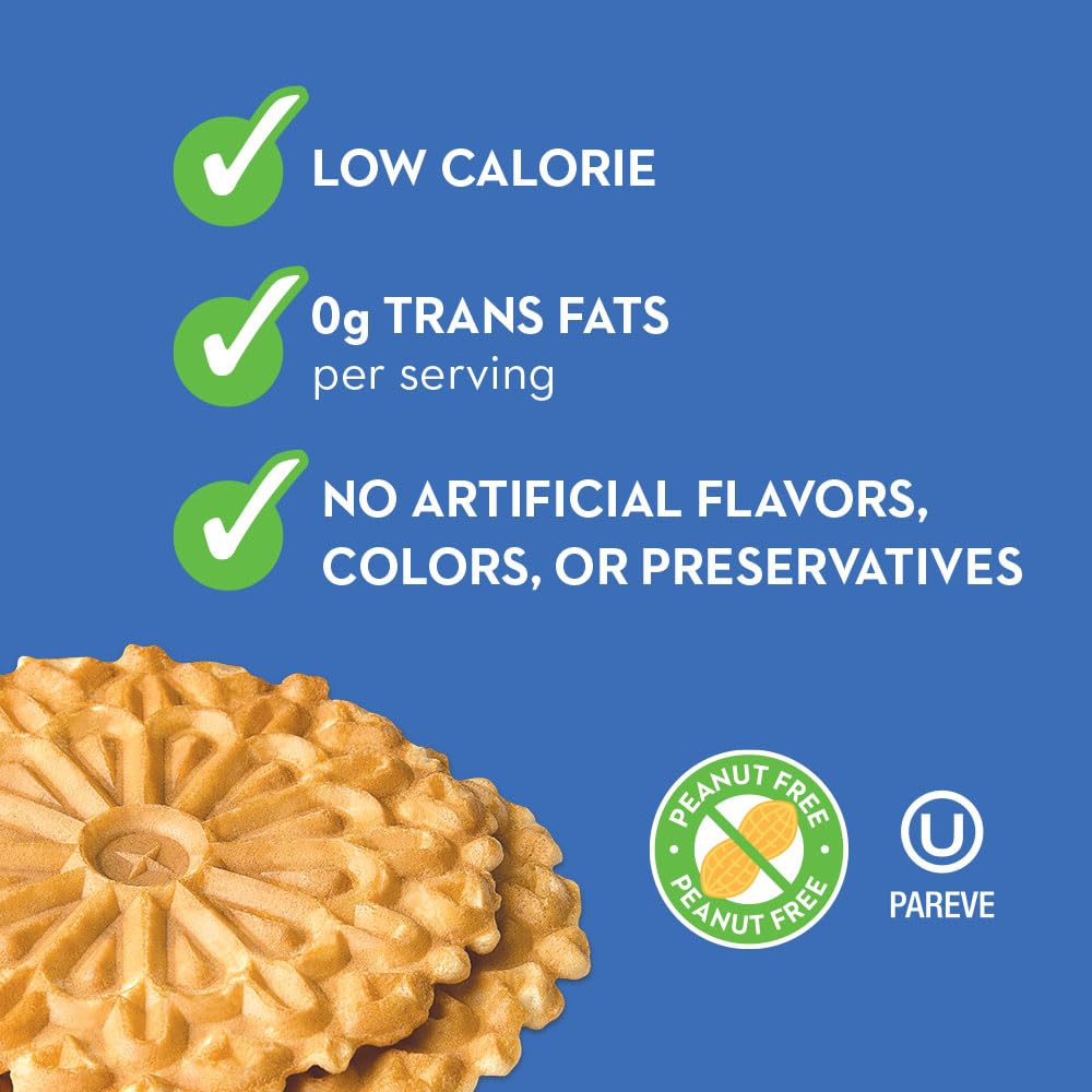 Reko Pizzelle dessert base with berries illustrates easy dessert pairing.