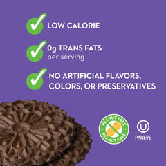 Reko pizzelle chocolate cookie, peanut-free choice for safe snacking.