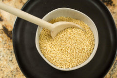 Relative Foods millet seed porridge bowl showcasing creamy texture
