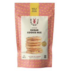 Renewal Mill Sugar Cookie Mix packaging highlighting sustainable, ready-to-bake convenience.