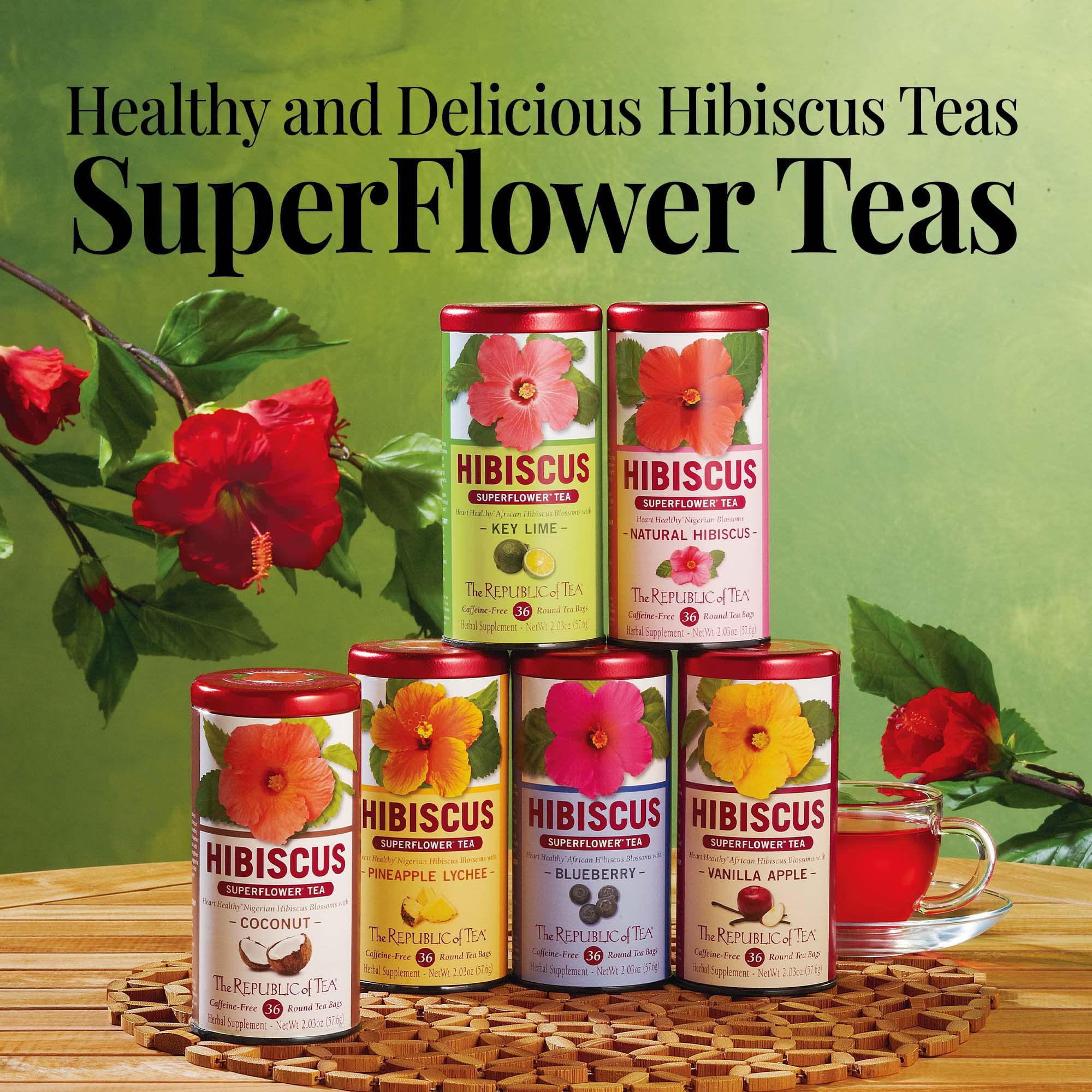 Packaged 36 tea bags from The Republic of Tea offers convenient daily comfort.